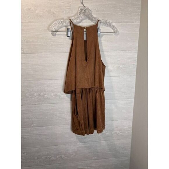 fab'rik Women's‎ Spaghetti Strap Short Jumpsuit Sleeveless Flowy Romper - Picture 4 of 7